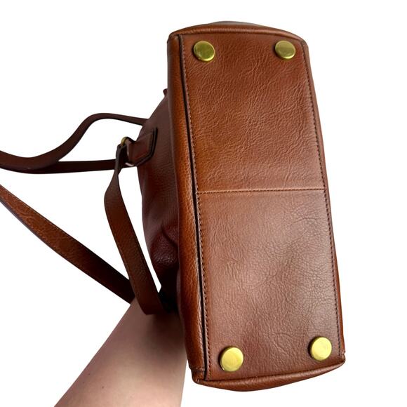 Fossil Tan Cow Hide Leather Jacqueline Crossbody or Tote Bag Purse Boho - Picture 11 of 11